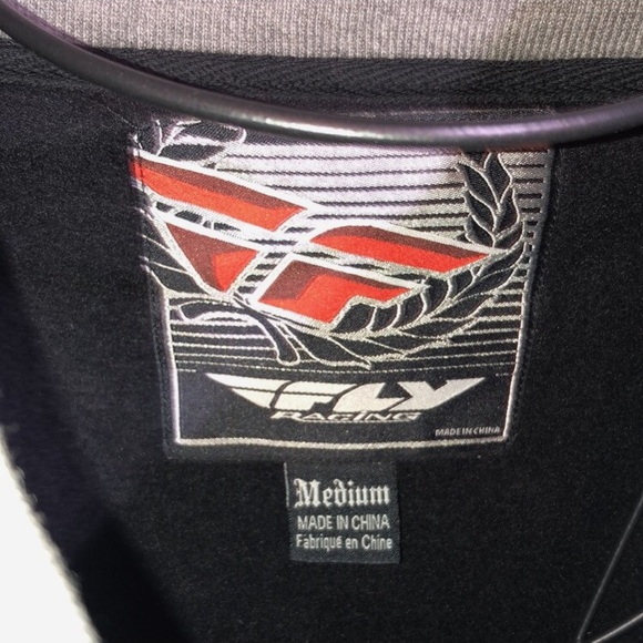 Fly racing mens jacket sweatshirt size medium motor cross/ snowmobiling outdoors - Picture 3 of 8